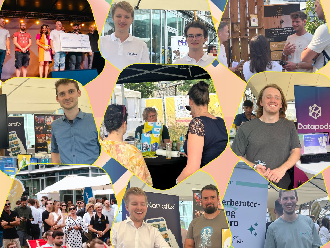 Start-up Teams der Uni Bonn beim Start-up Open Air Event