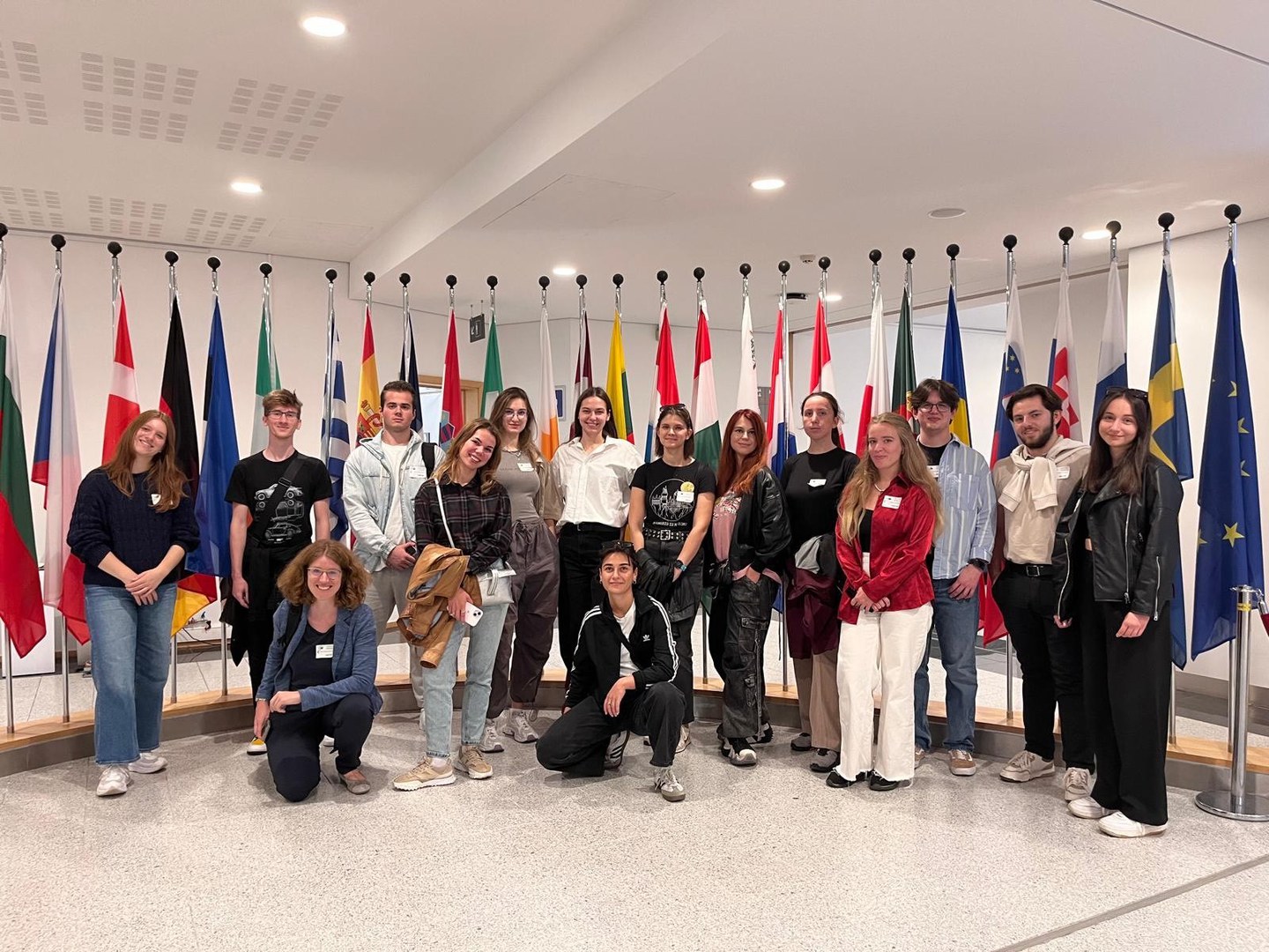 Die Studierende besuchten unter anderem das Europäische Parlament.