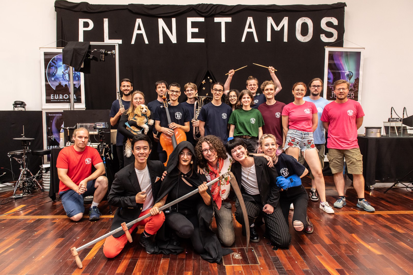 Das Team der Physikshow-Musical PLANETAMOS