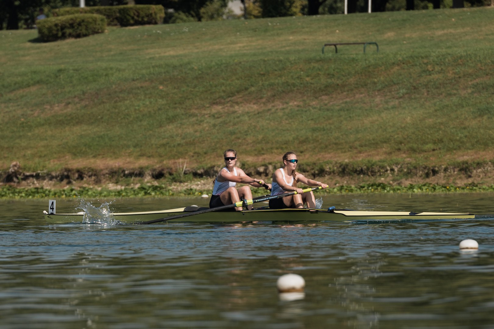 For the two rowers, this meant twice the number of races, as they also set the pace as the stroke pair in the women's eight.